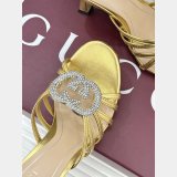 Women's slide sandal with crystal Interlocking G