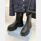 Prada Monolith stretch nappa leather booties