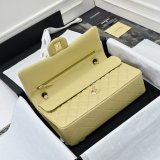 TOP CC Flap 1112 Lambskin 25cm Handbags Light golden hardware