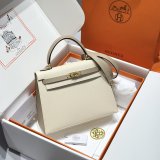 Top Hermes human handmade stiching bag Hass Epsom leather 25cm