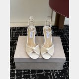 Jimmy choo Sacora Lace Sandals with Crystal-Embellished Sphere