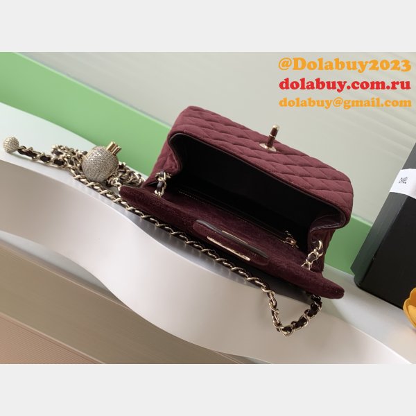 High Quality Mini Flap Velvet AS1786 & AS1787 Bag