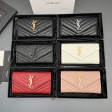 CASSANDRE MATELASSe LARGE FLAP WALLET IN GRAIN LEATHER