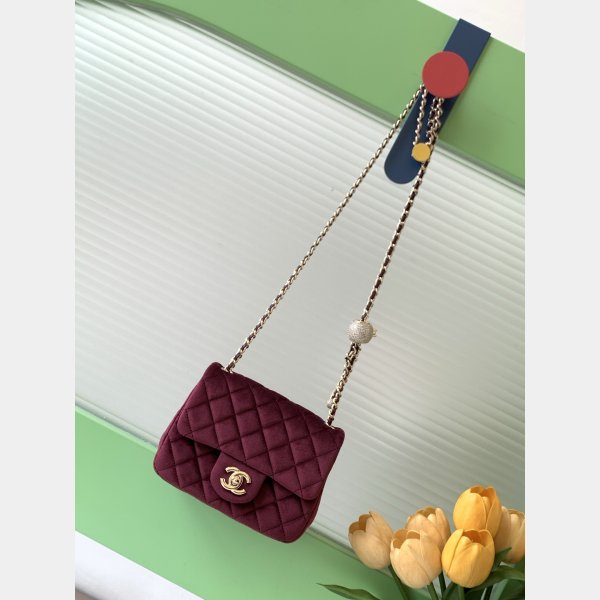 High Quality Mini Flap Velvet AS1786 & AS1787 Bag