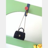 Designer Clutch With Chain AS4244 & AS2215 Washed Denim Bag