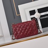 Top CC LAMBKSIN Flap bag 20cm