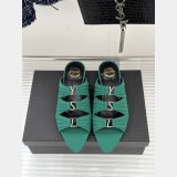 Top Quality YSL EMILIE mules in satin crepe Flat