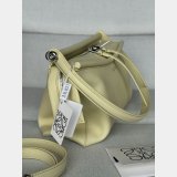Top loewe Small Whisker bag in glazed calfskin light Yellow