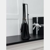 Top Quality AS6482 Black Maxi Flap Bag