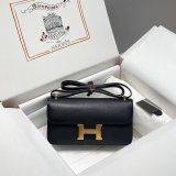 7 Star Hermes handmade Stiching Constance Elan Bag 24cm