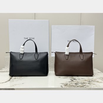 The row Polished Saddle Leather Marcel Bag