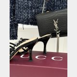 Women's slide sandal with crystal Interlocking G