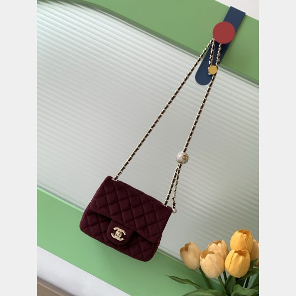 High Quality Mini Flap Velvet AS1786 & AS1787 Bag