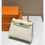 Luxury Hermes Human handmade stiching Kelly Bag Epsom 25/28cm