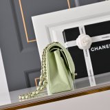 Top Quality CC 25cm Flap Handbags Caviar leather