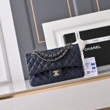 Top Quality CC 25cm Flap Handbags Lambskin