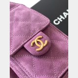 Best CC AS5631 25 Hobo Metallic Grained Calfskin Bag