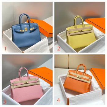 Luxury Hermes Birkin TOGO Leather Handbags 25CM