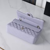 Top Quality CC 25cm Flap Handbags Caviar leather