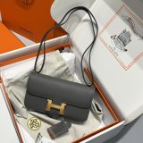 High Quality Hermes handmade Stiching Constance Elan Bag 24cm
