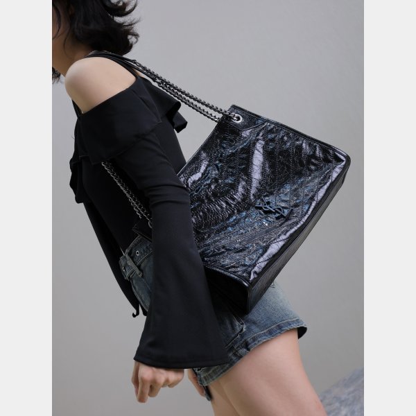 Saint Laurent Niki Shopping Best Sale Vintage Leather 577999 Bag