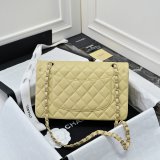 TOP CC Flap 1112 Lambskin 25cm Handbags Light golden hardware