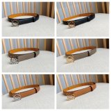 Top Loewe Pebble Grain Calf Anagram Belt 2.0CM