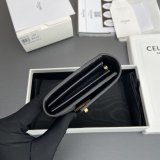 CELINE 16 Large Shiny Calf Leather Wallet