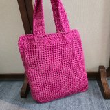 CHLOE Summer Banana tote bag in raffia