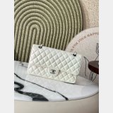 Top Quality CC Flap Lambskin 25cm Pearlescent handbag