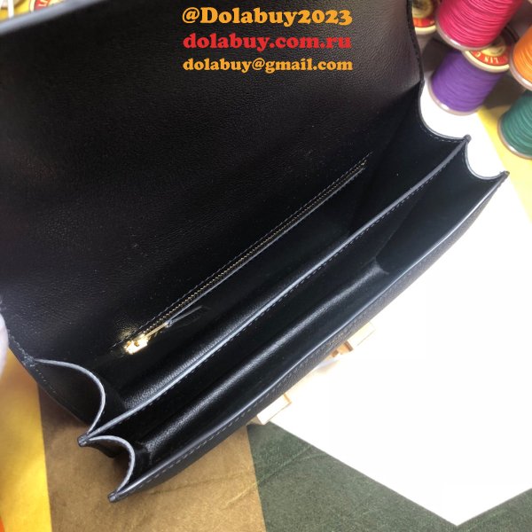 Hermes Constance Bag 23cm Epsom Leather Black