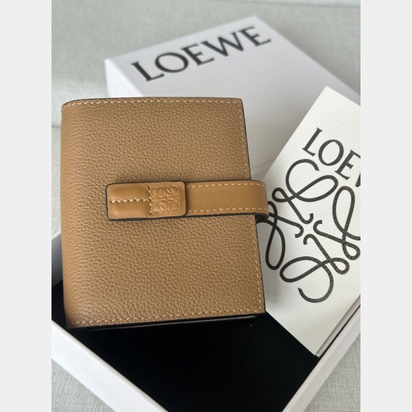 Loewe Compact zip wallet in soft grained calfskin