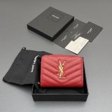 CASSANDRE MATELASSE compact zip-around wallet