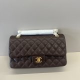 AAA+ Quality FLAP CC Handbag 25cm Caviar Leather