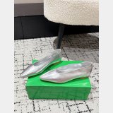 Bottega Veneta Marsell pointed-toe Leather Ballerina Shoes