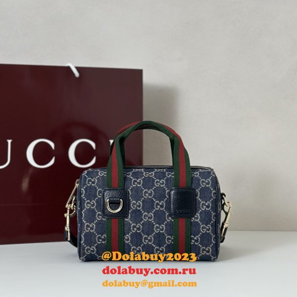 Gucci Mini GG 859975 AAA+ Denim Crossbody Handbag