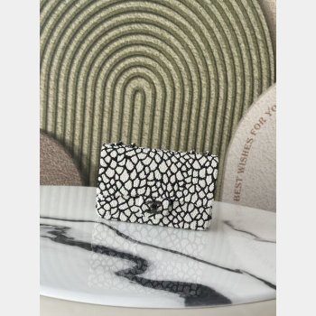 CC Water droplet black and white pearl Handbag 20CM