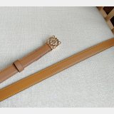 Top Loewe Pebble Grain Calf Anagram Belt 2.0CM