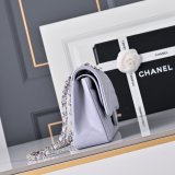 Top Quality CC 25cm Flap Handbags Caviar leather