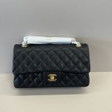 AAA+ Quality CC FLAP Handbag 25cm Caviar Leather