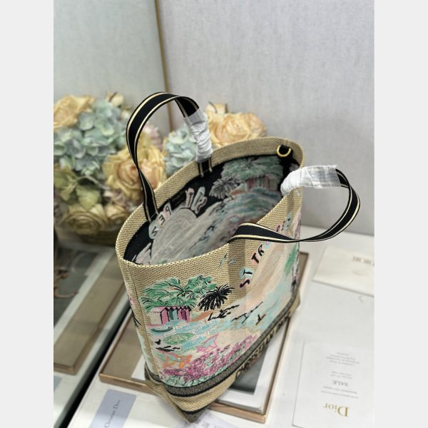 Dior Souvenir Soft Dior Book Tote Saint-Tropez