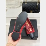 Chanel Sequins and Grosgrain Moccasins