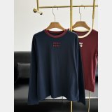 Top Miu Miu Cotton jersey T-shirt