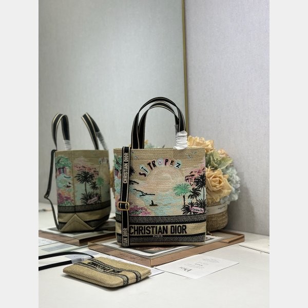 Dior Souvenir Soft Dior Book Tote Saint-Tropez