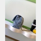 Perfect Maxi Flapbag Washed Denim AS5734 24CM Bag