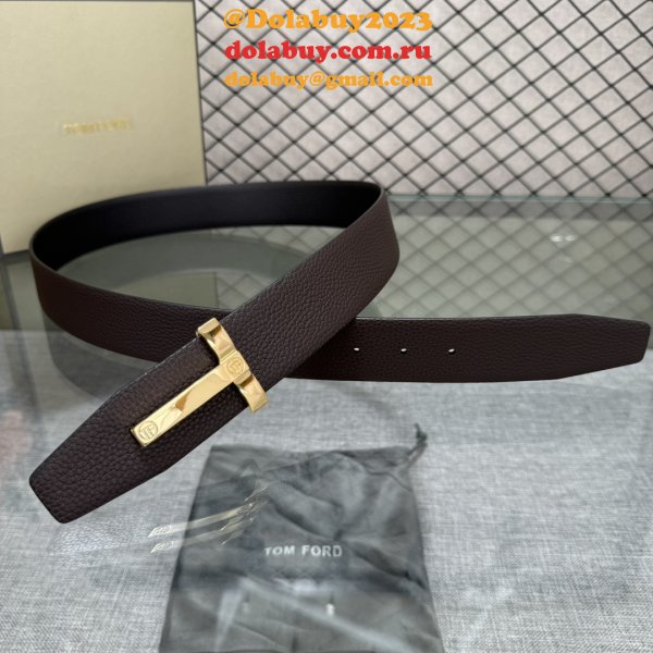 TOM FORD Reversible T Men Belt 38mm