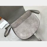 Marcie saddle bag in suede leather