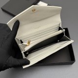 CASSANDRE MATELASSe LARGE FLAP WALLET IN GRAIN LEATHER