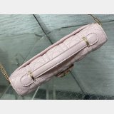 Christian Dior My 0502  Mini Soupir Pink Cannage Lambskin Bag
