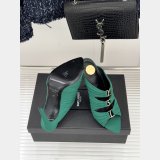 Top Quality YSL EMILIE mules in satin crepe